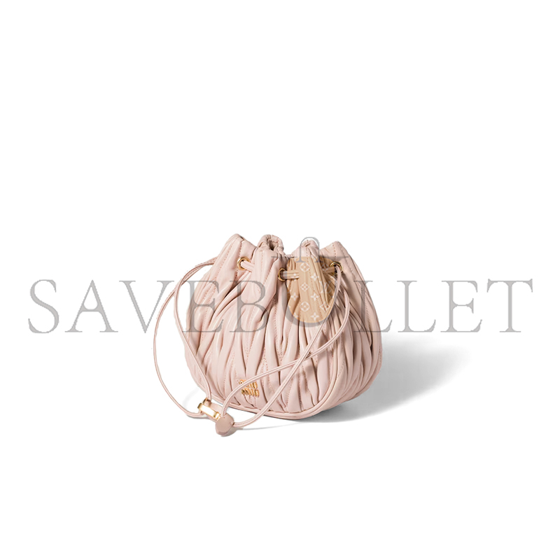 M1v M1v matelassÉ nappa leather pouch 5nd022 01 (16*14*7.5cm)